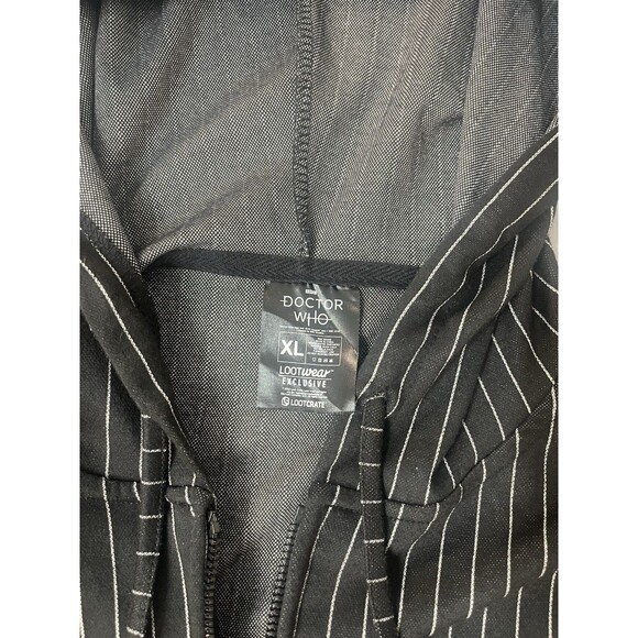 Doctor Who Lootwear Exclusive 10th Doctor Pinstripe Full Zip Hoodie Jacket XL - Picture 6 of 12